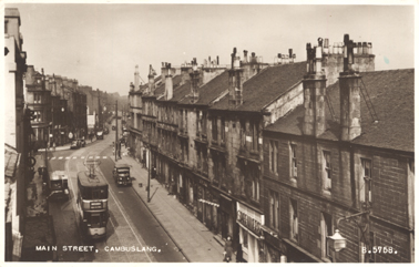 Main Street at The Cross 1950's - Card No.B.5758 - Valentine & Sons Ltd., Dundee & London